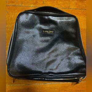Lancôme black zippered makeup bag with handle NWOT ✨